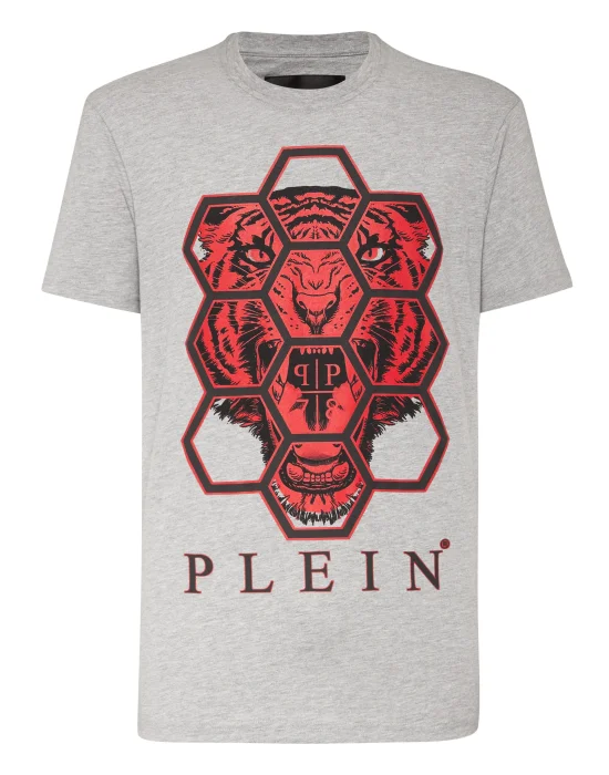 T-shirt Round Neck SS Hexagon tiger