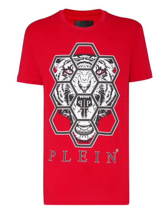 T-shirt Round Neck SS Hexagon tiger