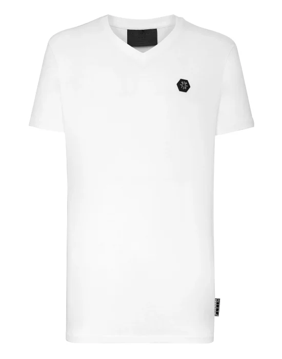 T-shirt V-Neck SS Hexagon tiger