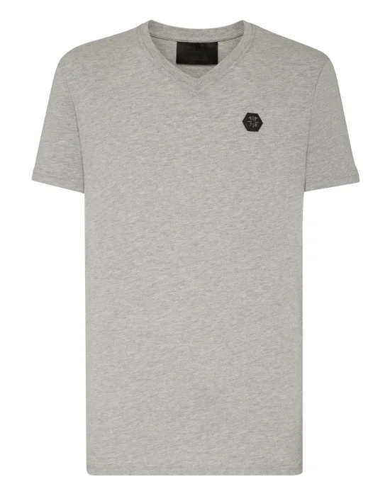T-shirt V-Neck SS Hexagon tiger