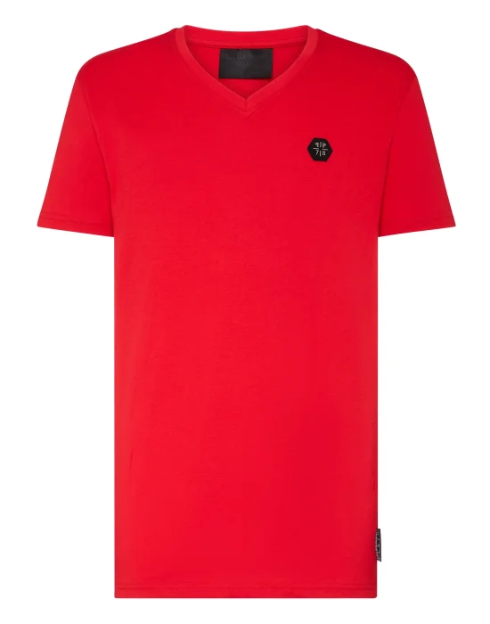 T-shirt V-Neck SS Hexagon tiger