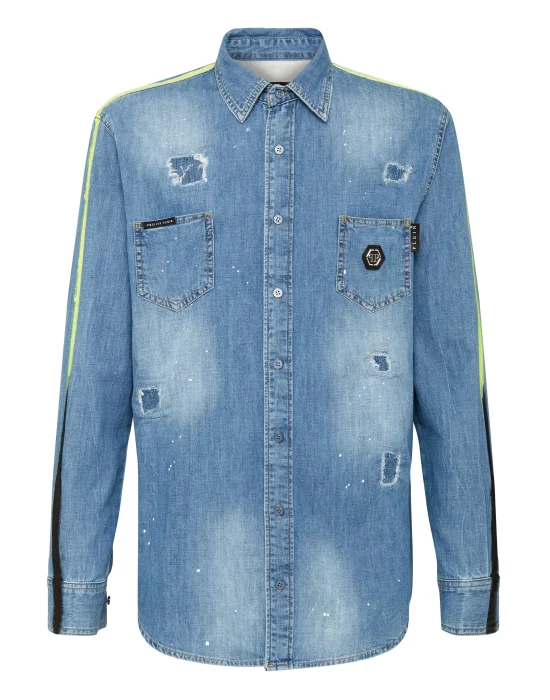 Denim Shirt Ls Stripes