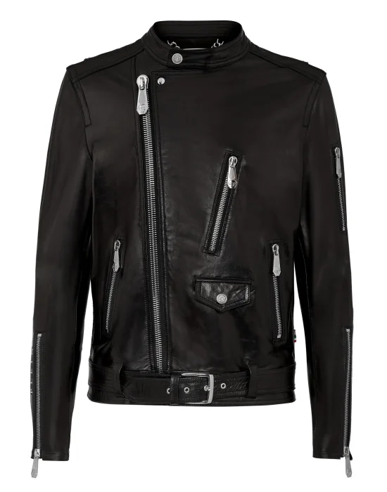Leather Biker Zipped