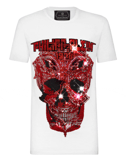 T-shirt Round Neck SS Skull and Plein