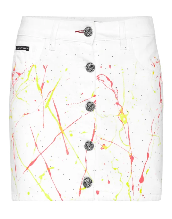 Denim Skirt Crystal