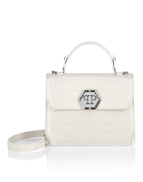 Medium Handle Bag Superheroine Croco Print