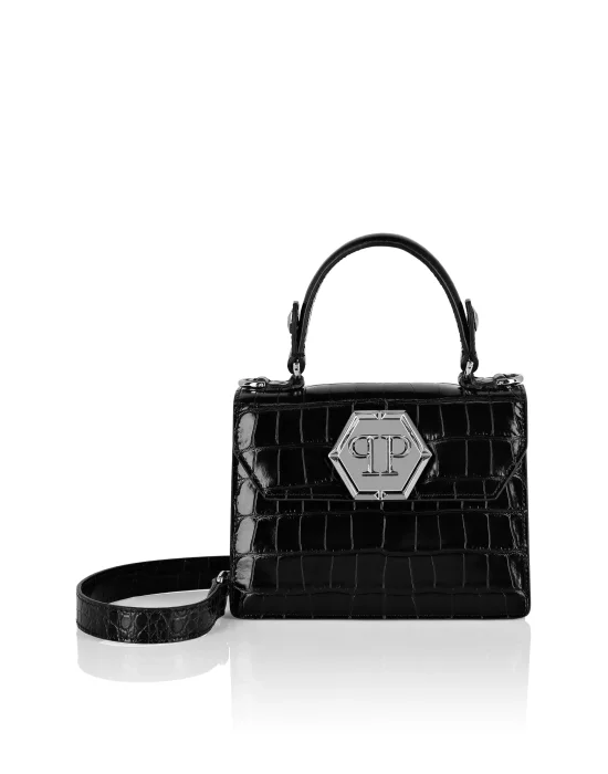 Small Handle Bag Superheroine Croco Print