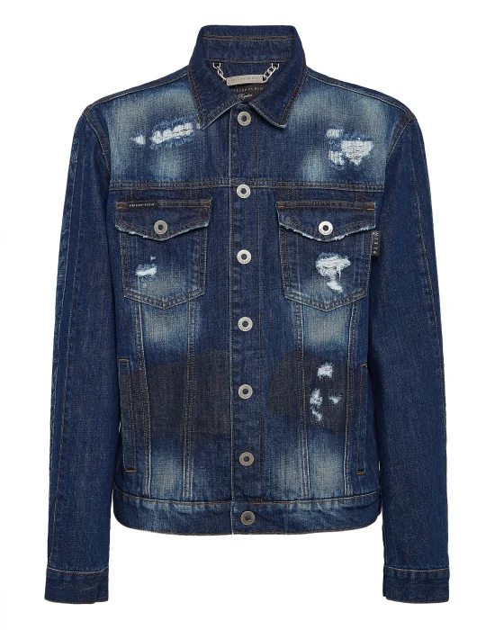 Bandana Denim Jacket Paisley