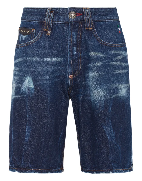 Denim Trousers Capri Shorts