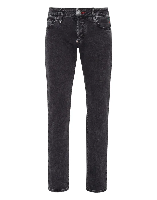 Denim Trousers Straight Cut