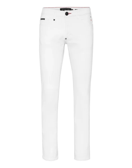 Denim Trousers Super Straight Cut Iconic Plein