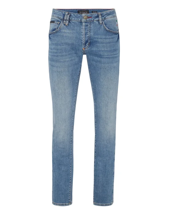Denim Trousers Super Straight Cut Iconic Plein