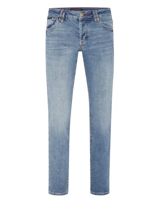 Denim Trousers Straight Cut