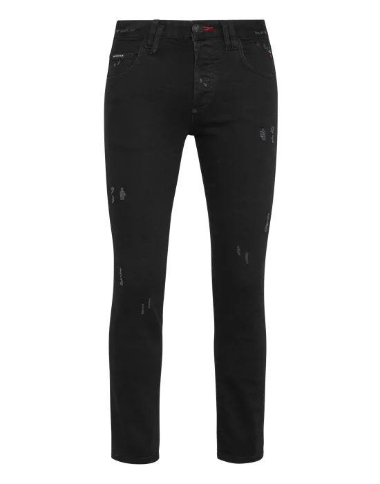 Denim Trousers Straight Cut