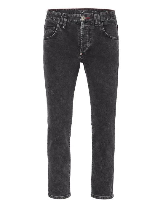 Denim Trousers Straight Cut