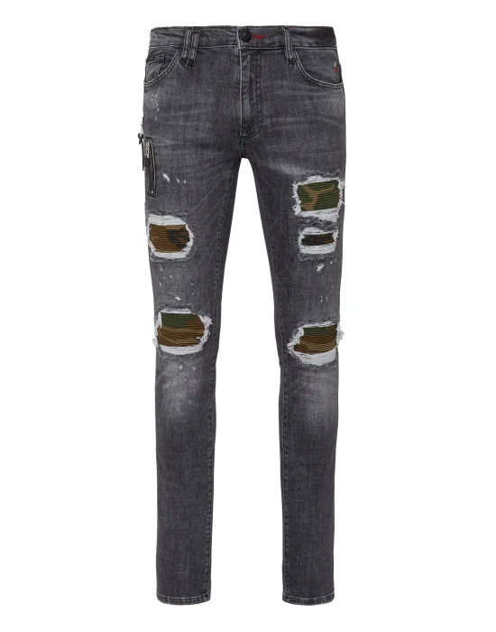 Denim Trousers Biker Destroyed