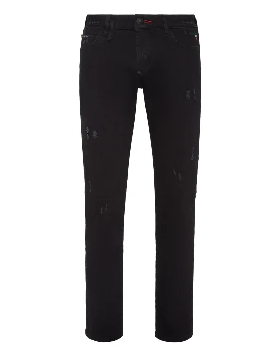 Denim Trousers Straight Cut Supreme Iconic Plein