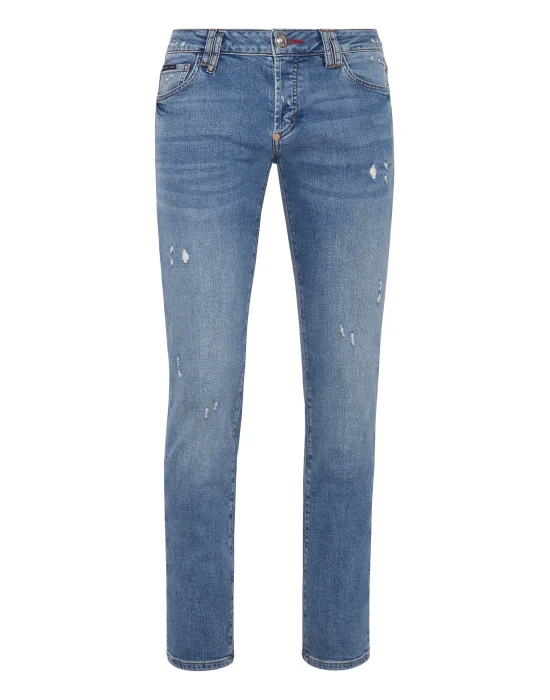 Denim Trousers Straight Cut Supreme Iconic Plein