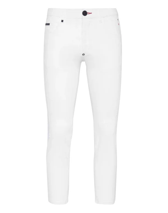 Denim Trousers Skinny Destroyed Iconic Plein