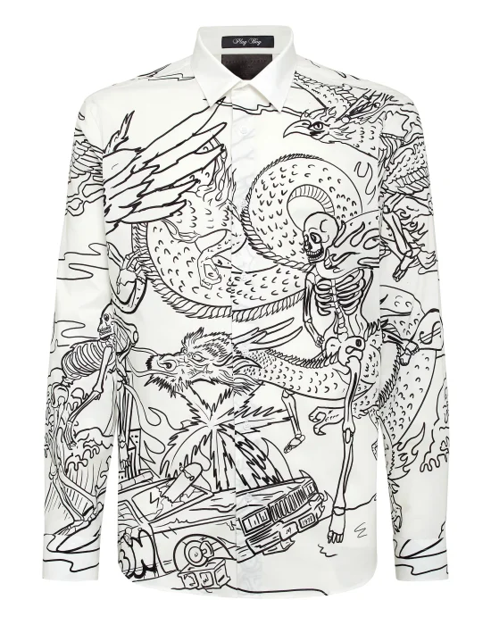 Cotton Shirt Playboy Cut LS
