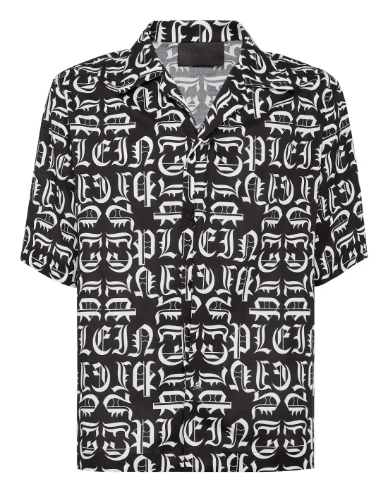 Cotton Lebowski Shirt Bowling Cut Gothic Plein