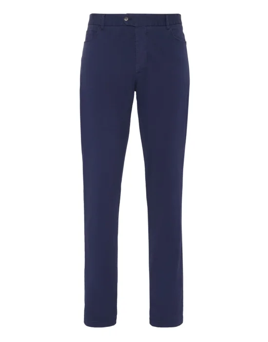 Cotton Long Trousers Chinos fit Iconic Plein