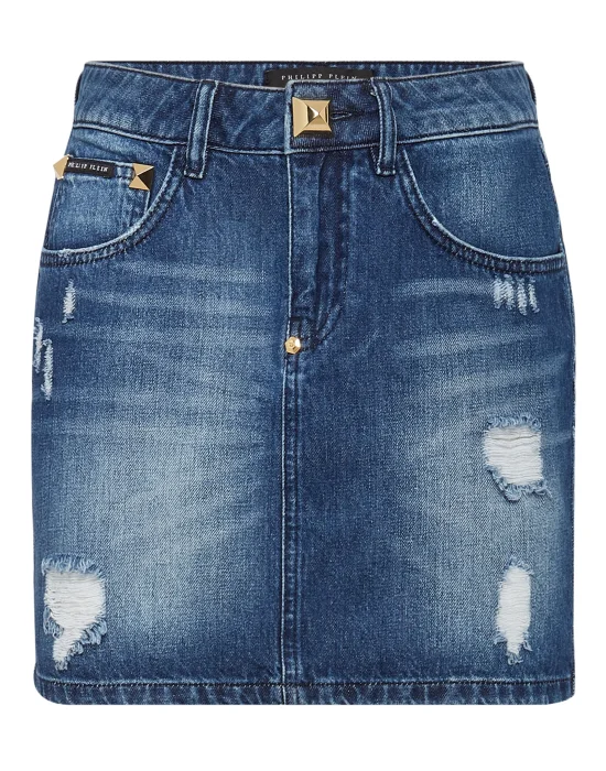 Denim Mini Skirt