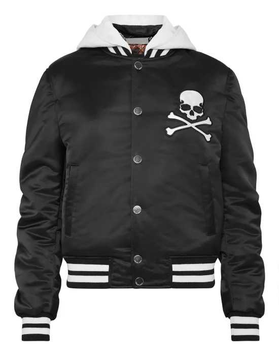 Nylon Hoodie Bomber Fleece Insert Skull  Patches