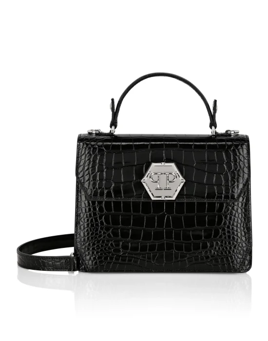 Medium Handle Bag Superheroine Croco Print