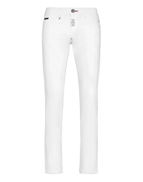Denim Trousers Super Straight Cut Premium Hexagon