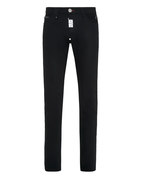 Denim Trousers Super Straight Cut Premium Hexagon