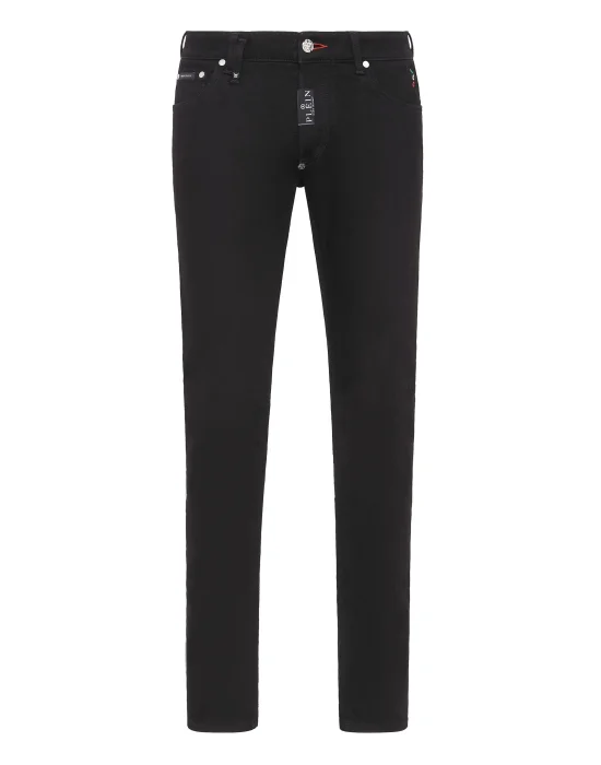 Denim Trousers Super Straight Cut Premium Hexagon