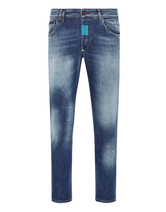 Denim Trousers Skinny Fit Hexagon