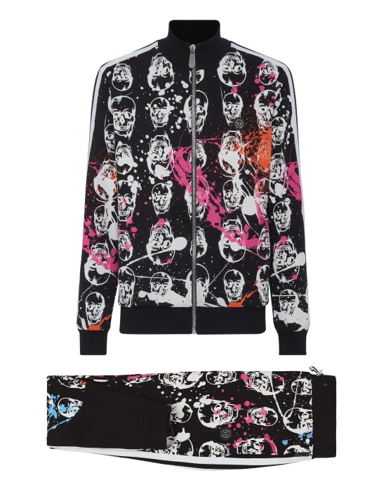 TRACKSUIT: ZIP-UP JACKET + JOGGING PANTS SKULL