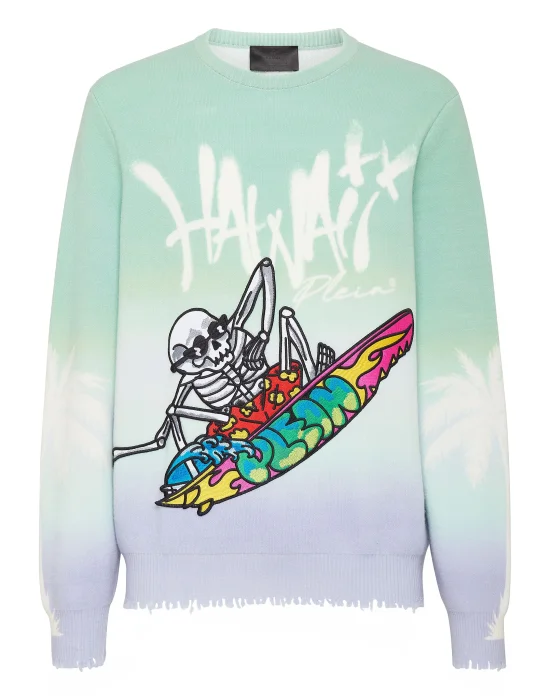 Merino Wool Pullover LS Hawaii
