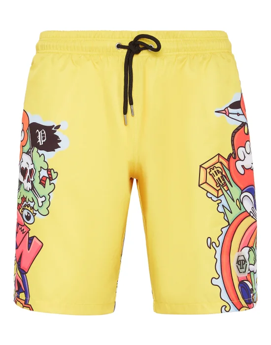 Swim-Trunks Skully Gang