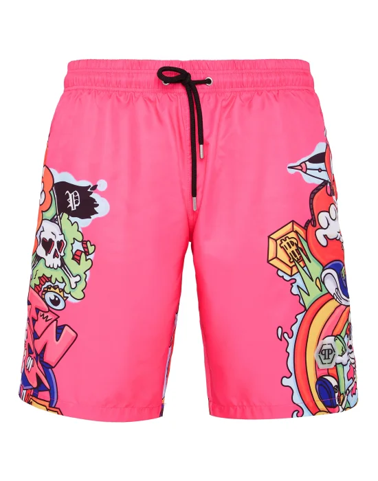Swim-Trunks Skully Gang