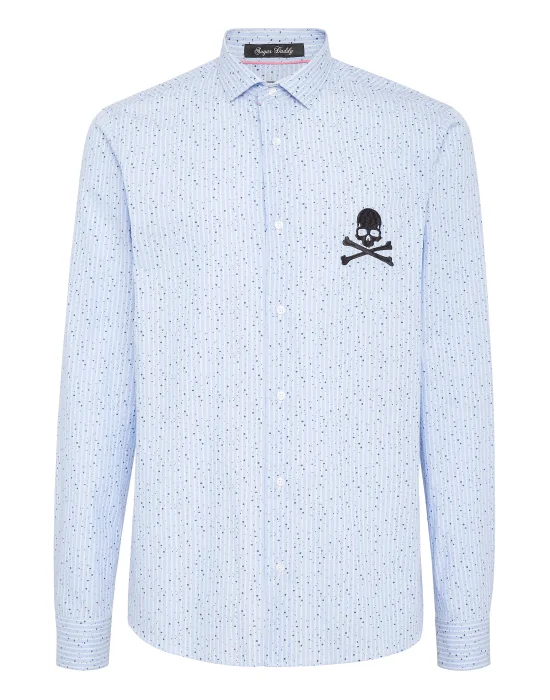 Shirt Sugar Daddy Cut LS Skull&Bones