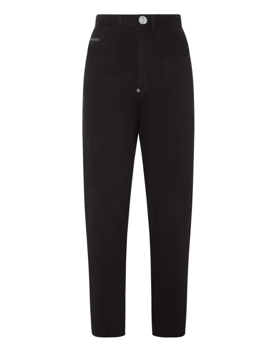Denim Trousers Mom fit Hexagon