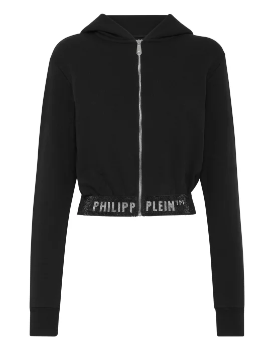 Cropped Hoodie Sweatjacket Stones