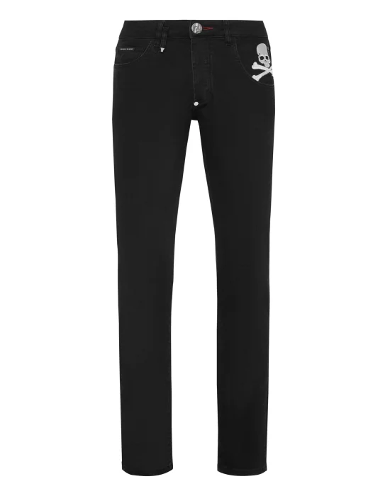 Denim Trousers Super Straight Cut Skull&Bones