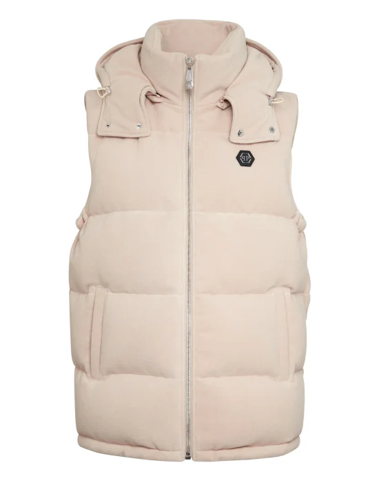 Woolen Cloth Down Vest Gothic Plein