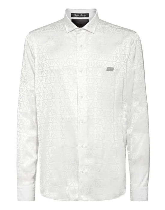 Jacquard Shirt Sugar Daddy Cut LS Monogram