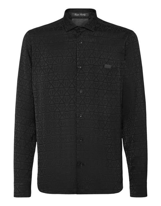 Jacquard Shirt Sugar Daddy Cut LS Monogram