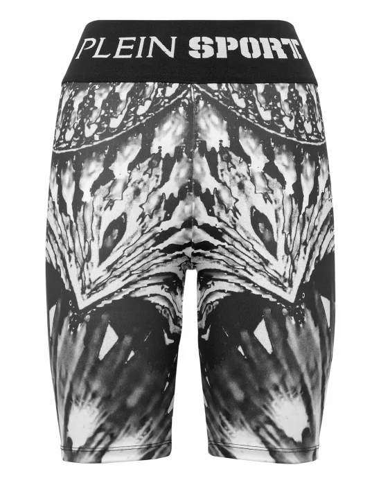 Jogging Cyclist Leggings Optical Flower
