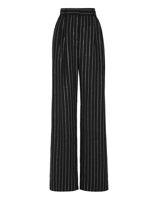 Cady Trousers Man Fit Crystal Pinstripe