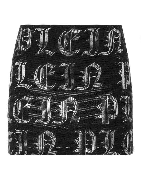 Mini Skirt Gothic Plein Strass