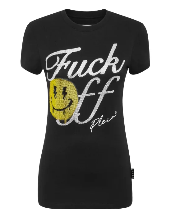 T-Shirt Sexy Pure with Crystals Smile