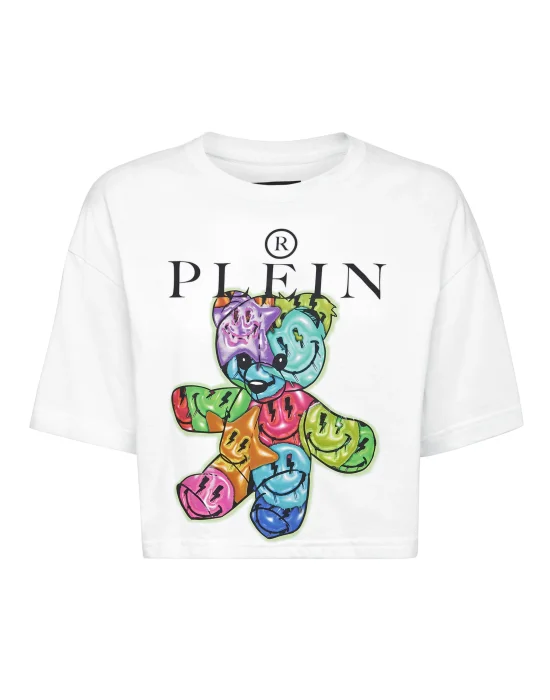 Cropped T-Shirt Round Neck Smile