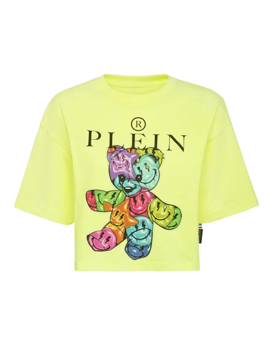 Cropped T-Shirt Round Neck Smile